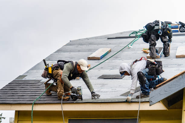 Professional Roofing technician working in Goshen, OH